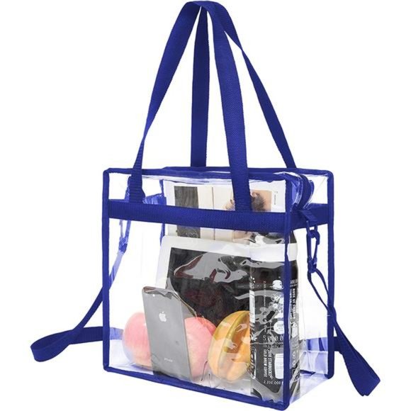 Handbags - Clear bags Stadium Approved Clear Tote Bag Zipper Closure Crossbody Messenger